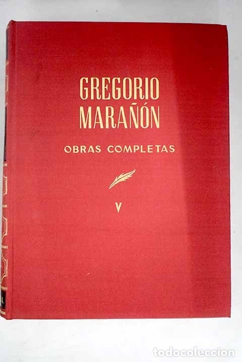 Libros: Obras completas, tomo V.- Mara&ntilde;&oacute;n, Gregorio - Foto 1