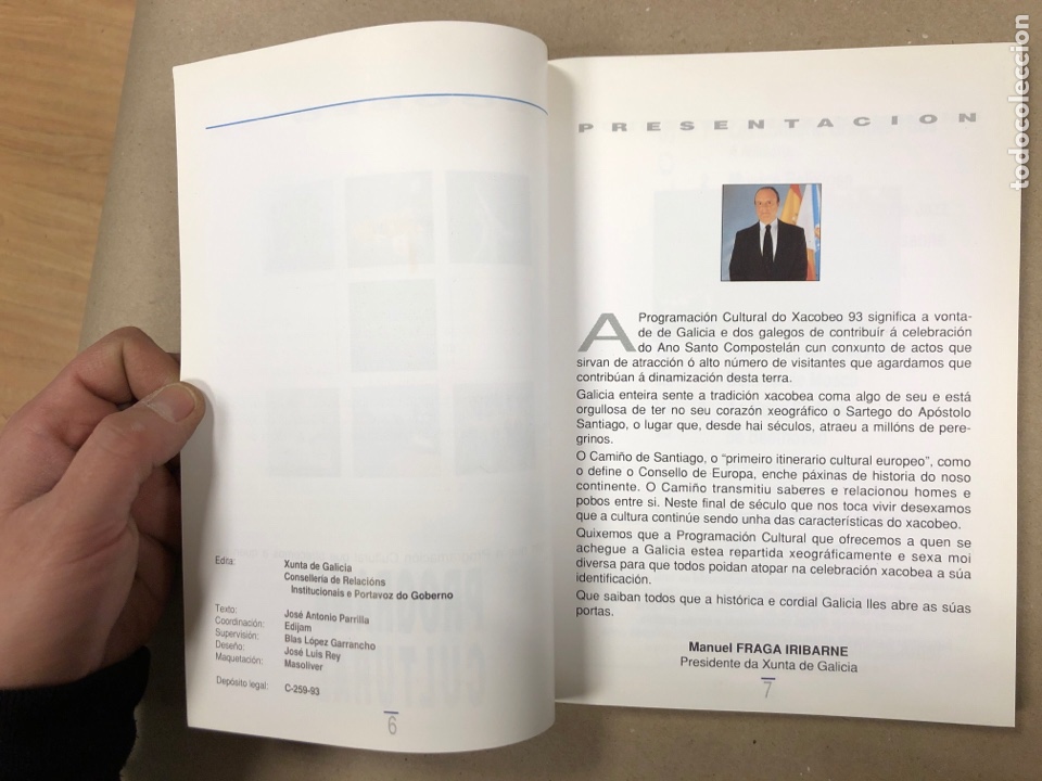 Libros: XACOBEO 93, PROGRAMA CULTURAL. EDITA XUNTA DE GALICIA 1993. - Foto 3