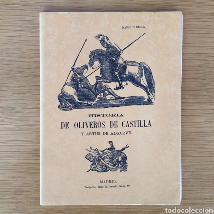 Libros: HISTORIA DE OLIVEROS DE CASTILLA Y ARTUS DE ALGARVE - Foto 1