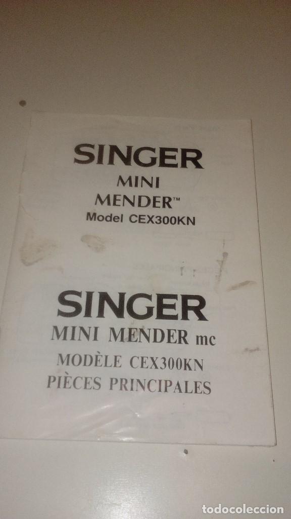 Libros: G-COAC19 LIBRO SINGER MINI MENDER MODEL CEX300KN - Foto 1