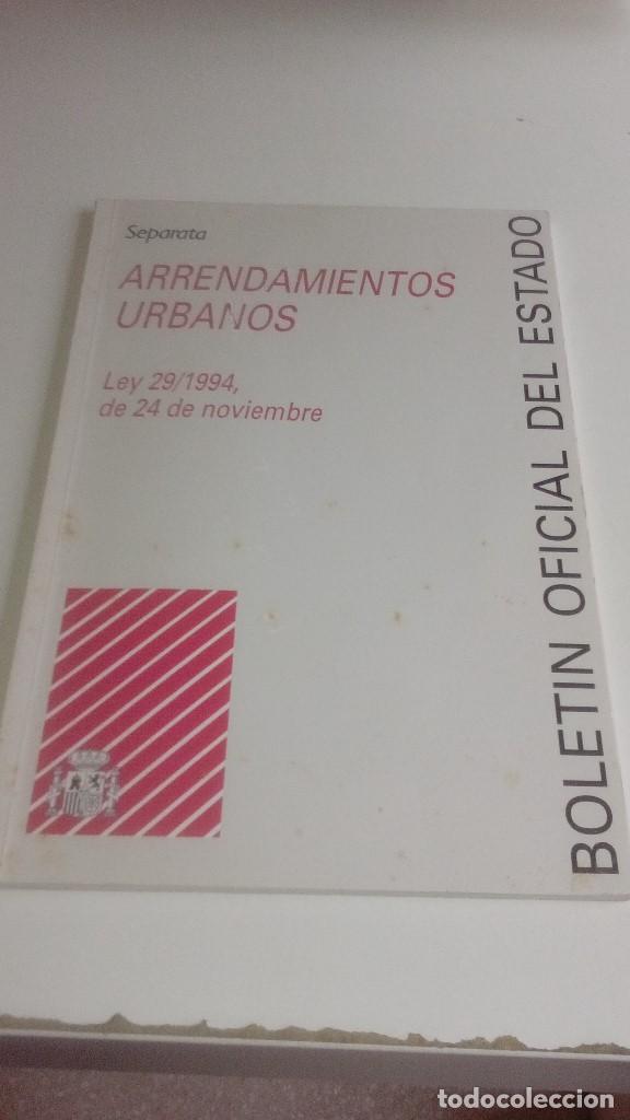Libros: G-65 LIBRO ARRENDAMIENTOS URBANOS - Foto 1