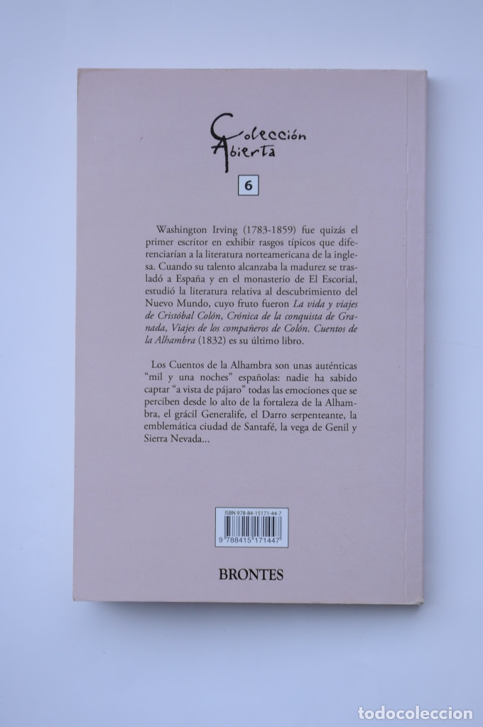 Libros: Cuentos de la Alhambra - IRVING, Washington - Foto 3
