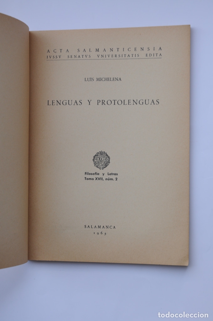 Libros: Lenguas y protolenguas - MICHELENA, Luis - Foto 2