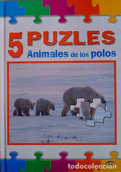 Libros: 5 puzles. Animales de los polos - vvaa - Foto 1