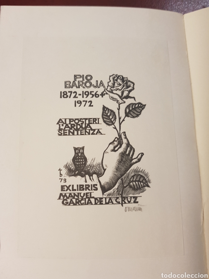Libros: Pio baroja - eduardo tijeras - 1971 - contiene exlibris - Foto 3