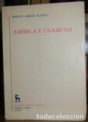Libros: AM&Eacute;RICA Y UNAMUNO - Garc&iacute;a Blanco,Manuel - Foto 1