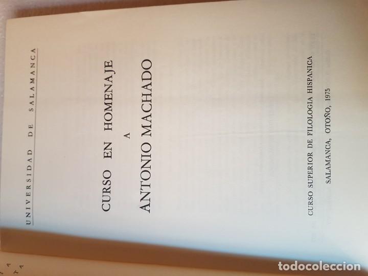Libros: CURSO EN HOMENAJE A ANTONIO MACHADO - Foto 2