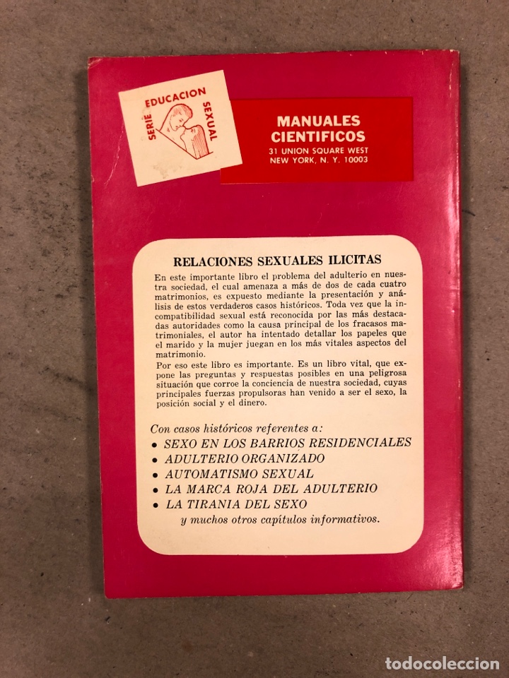 Libros: ADULTERUO. L. READE KINNEMAN. MANUALES CIENT&Iacute;FICOS 1969. - Foto 7