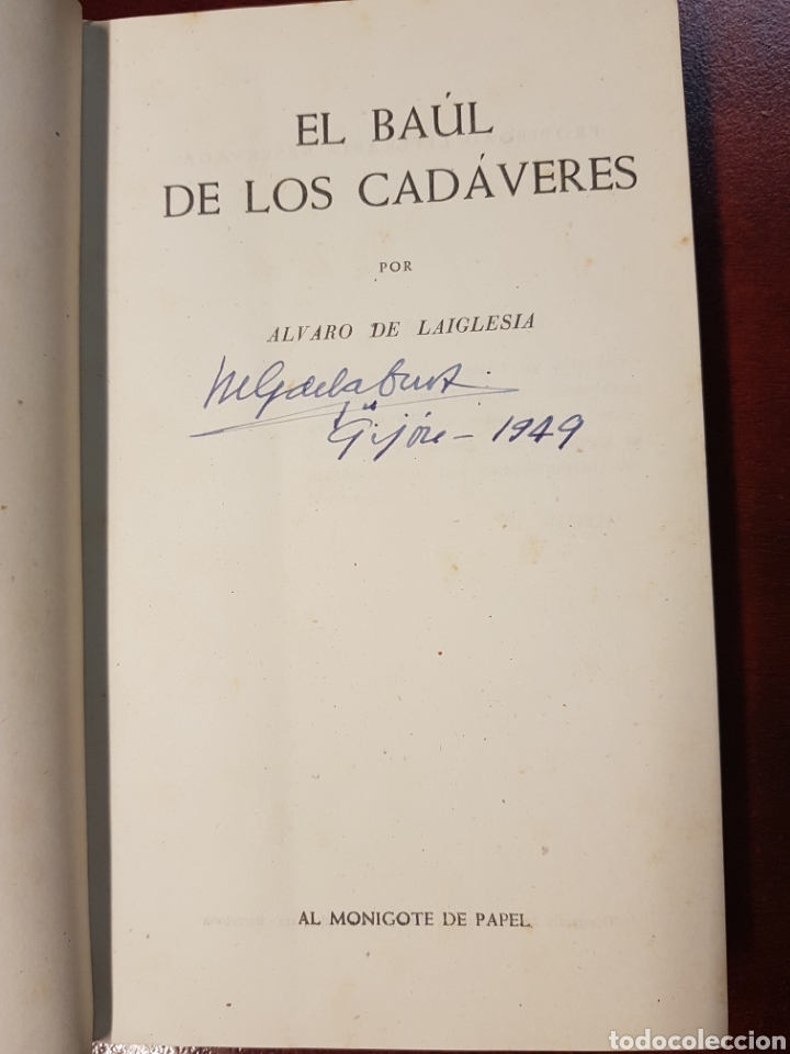 Libros: El baul de los cadaveres - Alvaro de la iglesia - 1948 - Foto 3