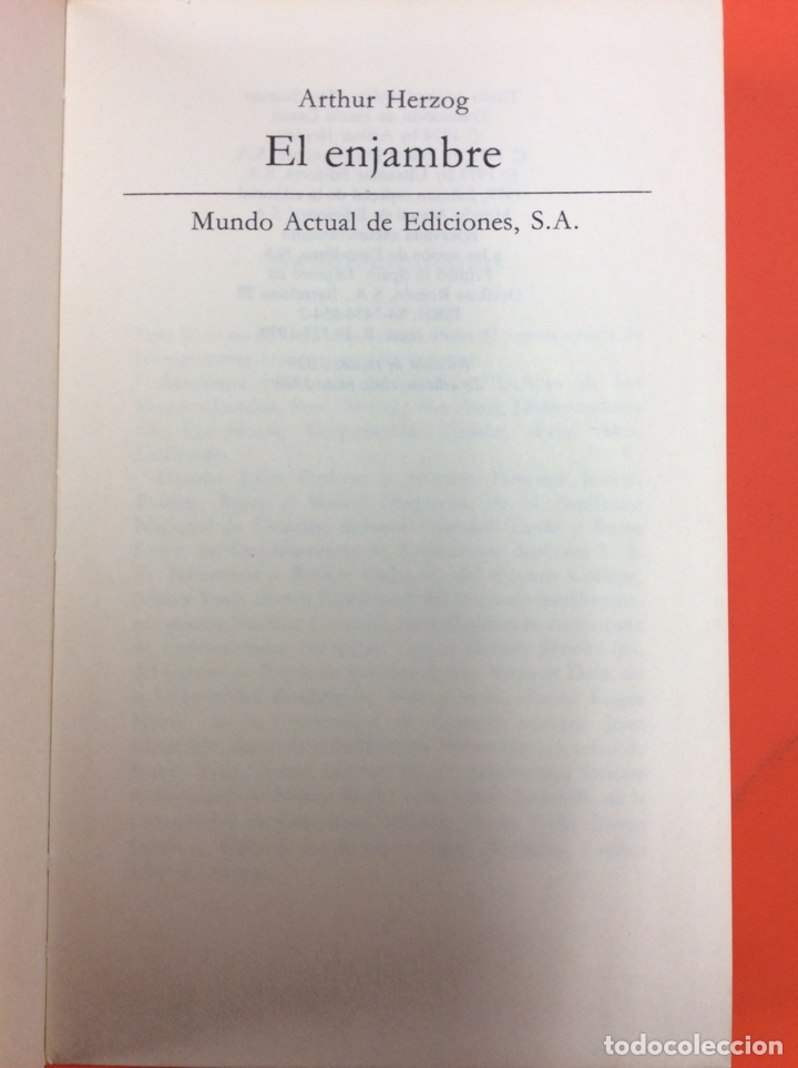 Libros: El enjambre. Arthur Herzog. S.A 1979 - Foto 1