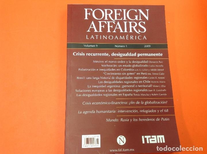 books: Foreign affairs Latinoam&eacute;rica. Vol 9, 1, 2009. ITAM