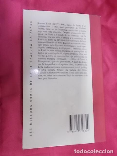Libros: LLIBRE DEVAST E BLANQUERNA. RAMON LLULL. EDICIONS 62. 1982 - Foto 5