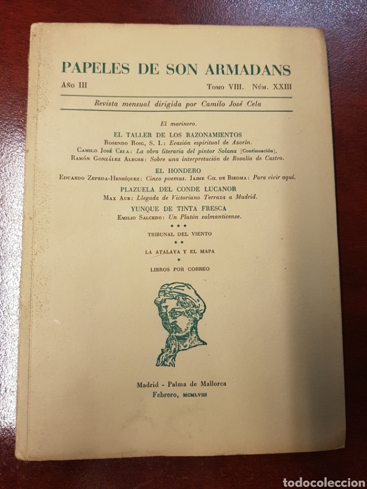 Libros: Papeles de Son armadans - Cela - Febrero 1958 - Foto 1