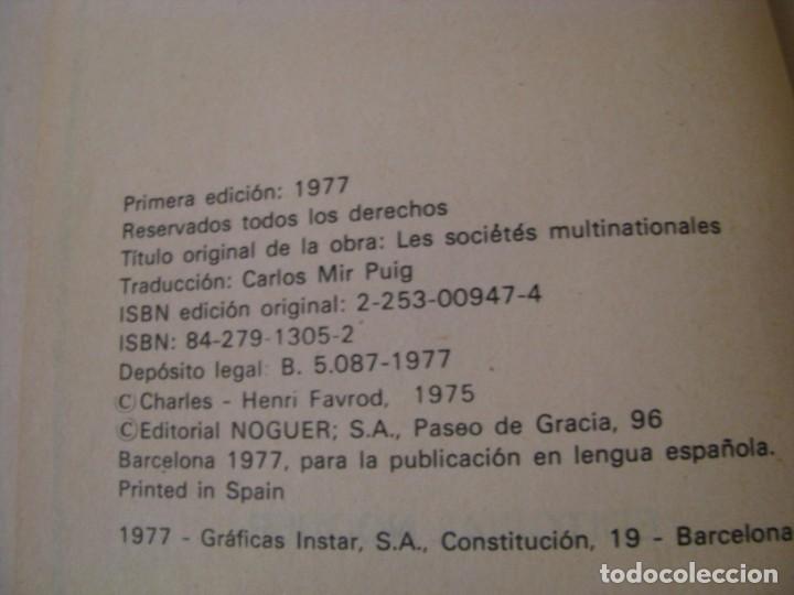 Libros: LAS SOCIEDADES MULTINACIONALES. EMA. 1977. - Foto 2