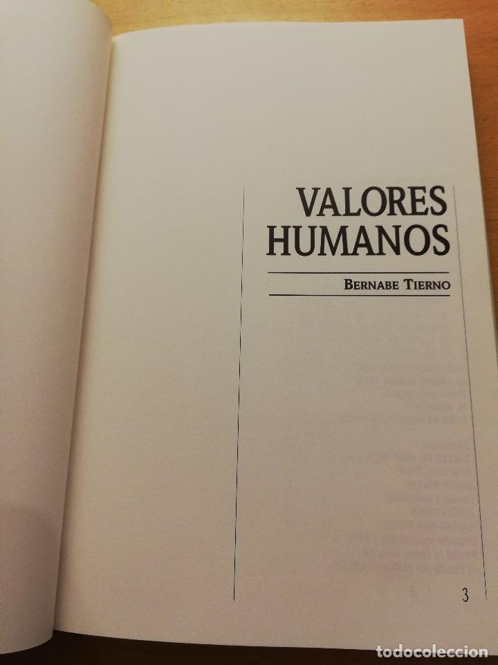 Libros: VALORES HUMANOS. SEGUNDO VOLUMEN (BERNABE TIERNO) - Foto 2