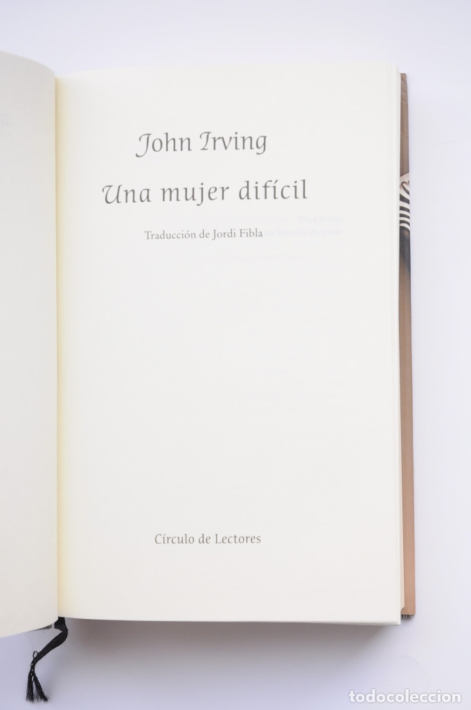 Libros: Una mujer dif&iacute;cil - IRVING, John - Foto 3