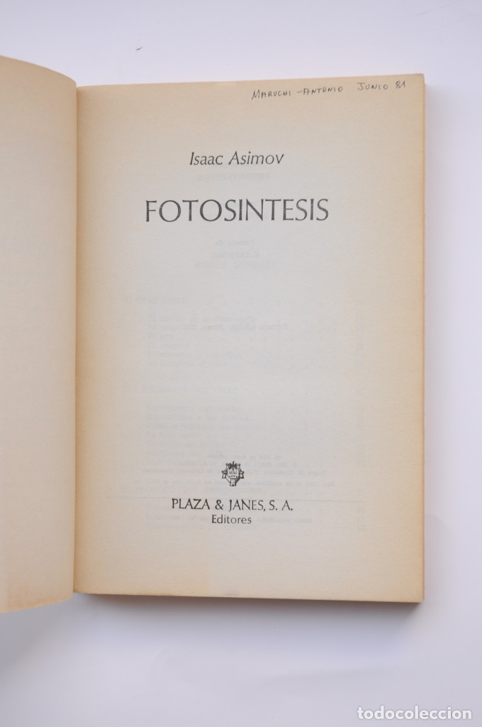 Libros: Fotos&iacute;ntesis - ASIMOV, Isaac - Foto 2