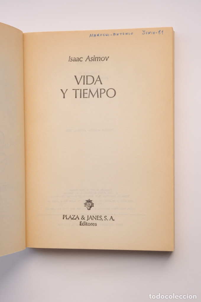 Libros: Vida y tiempo - ASIMOV, Isaac - Foto 2