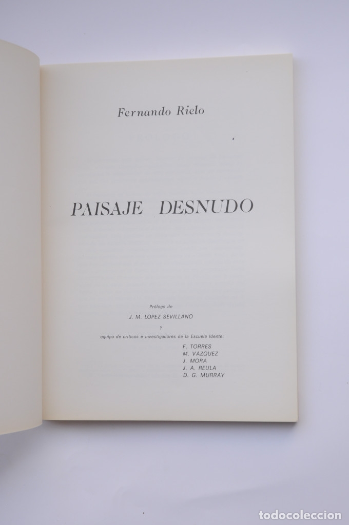 Libros: Paisaje desnudo - RIELO, Fernando - Foto 2