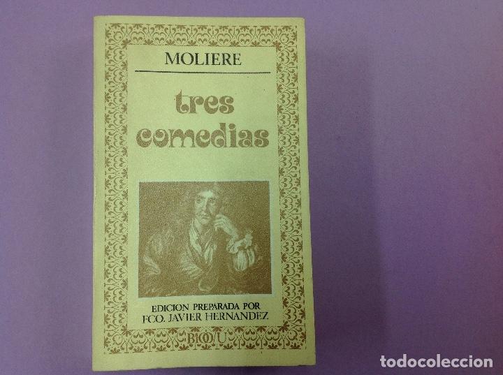 Libros: Tres comed&iacute;as . 1977. Moliere - Foto 1