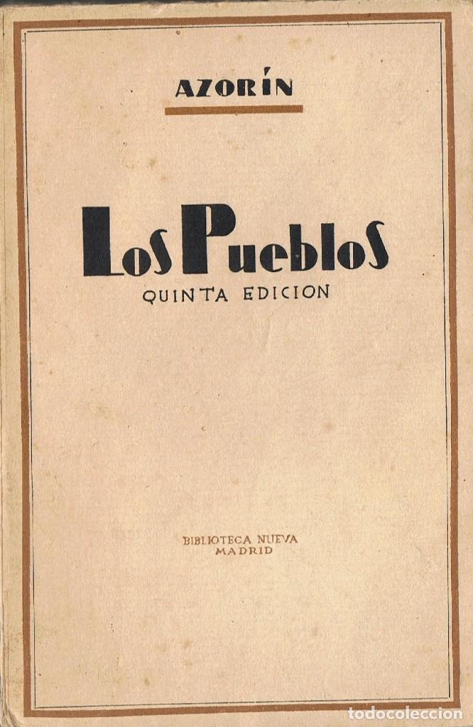 Libros: LOS PUEBLOS, Azorin, Biblioteca Nueva - Foto 1