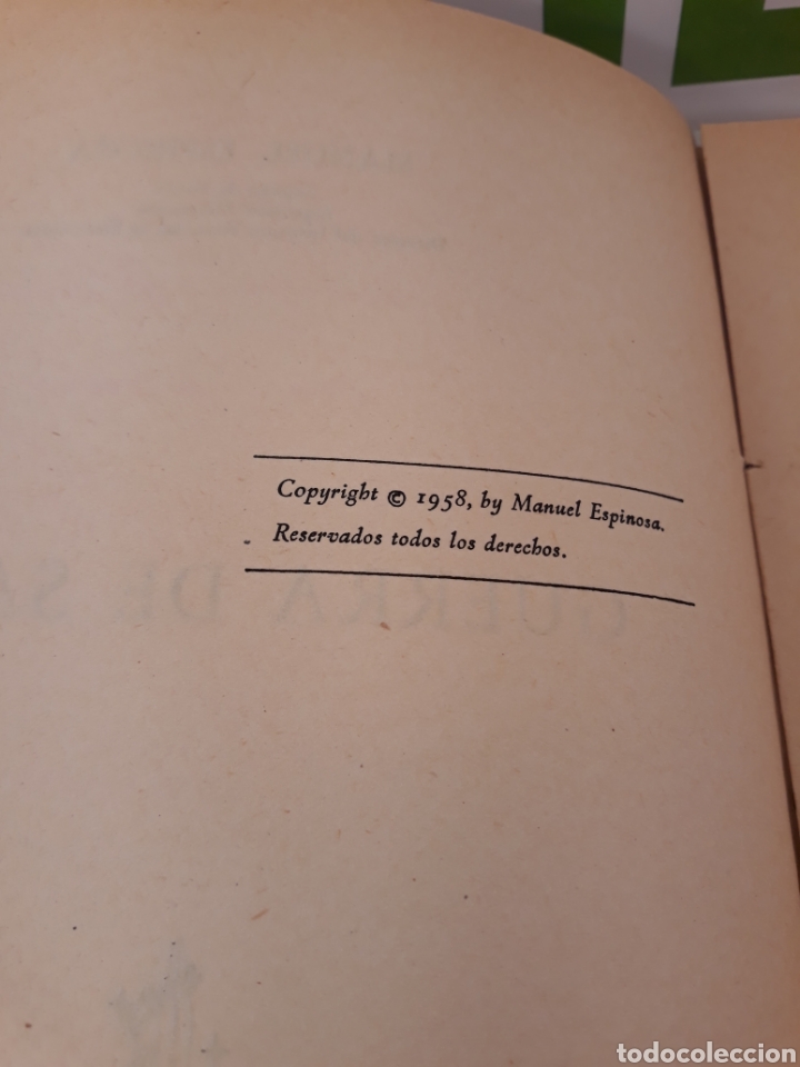 Libros: Guerra de sabios. M Espinosa.1958. - Foto 3