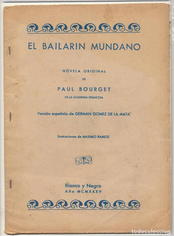 Libros: Paul Bourget. El Bailar&iacute;n mundano. Blanco y Negro 1935 - Foto 1