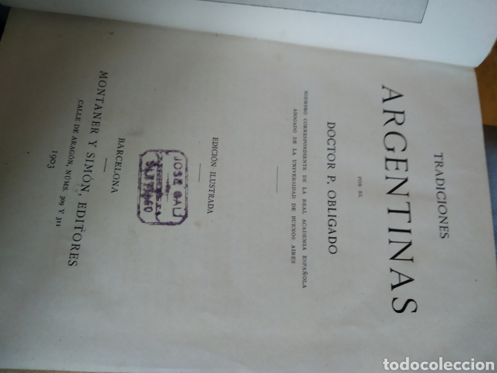 Libros: TRADICIONES ARGENTINAS. P. OBLIGADO #1999 - Foto 2