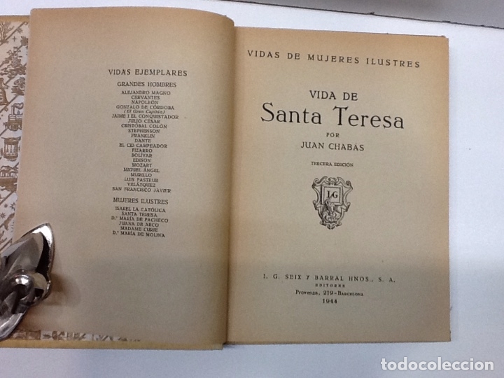 Libros: VIDA DE SANTA TERESA JUAN CHABAS - Foto 3