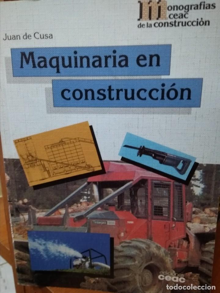 Libros: Maquinaria en construcci&oacute;n, Juan de Cusa - Foto 1