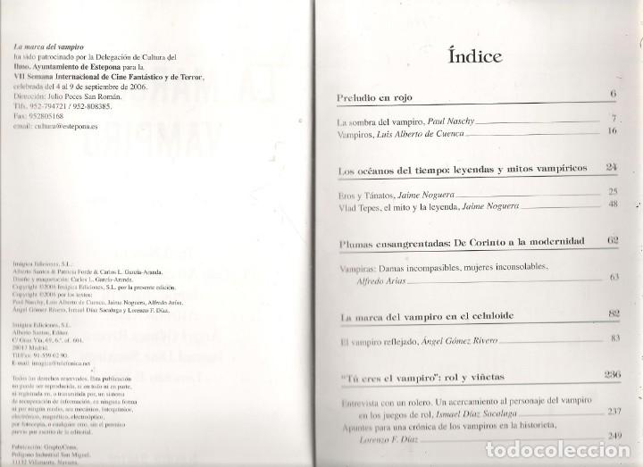 Libros: LA MARCA DEL VAMPIRO. ALBERTO SANTOS, EDITOR.. (RF.MA)&Ntilde;4 - Foto 2