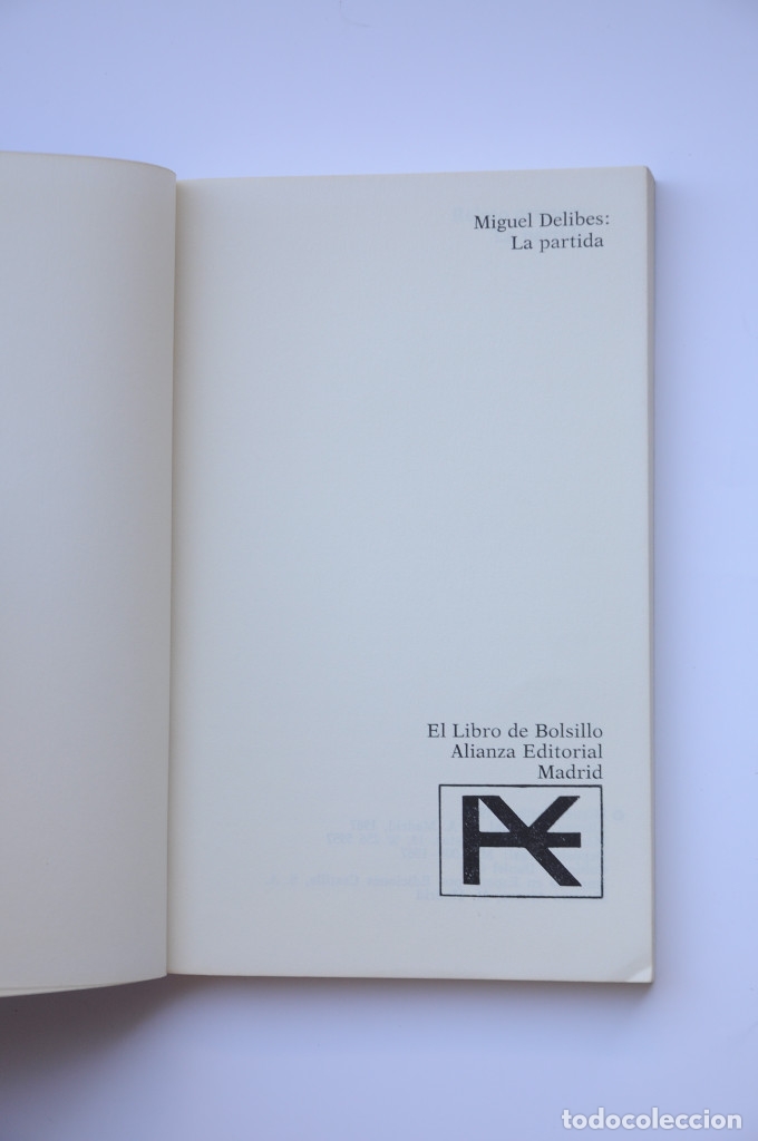 Libros: La partida - DELIBES, Miguel - Foto 2