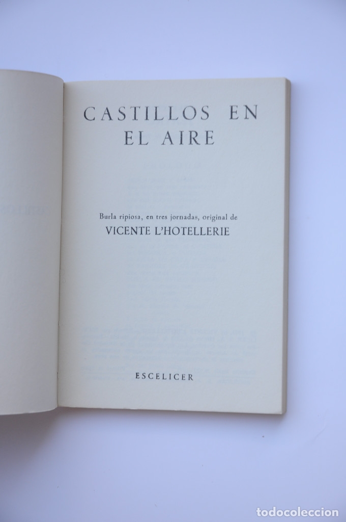 Libros: Castillos en el aire - LHOTELLERIE, Vicente - Foto 2