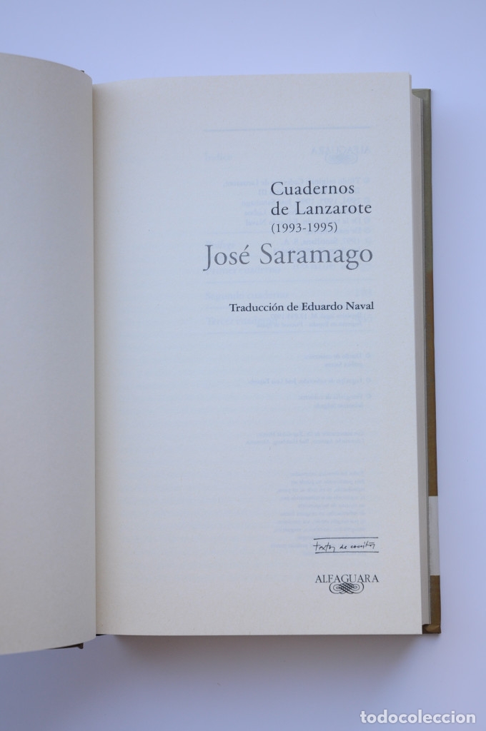 Libros: Cuadernos de Lanzarote (1993 - 1995) - SARAMAGO, Jos&eacute; - Foto 2