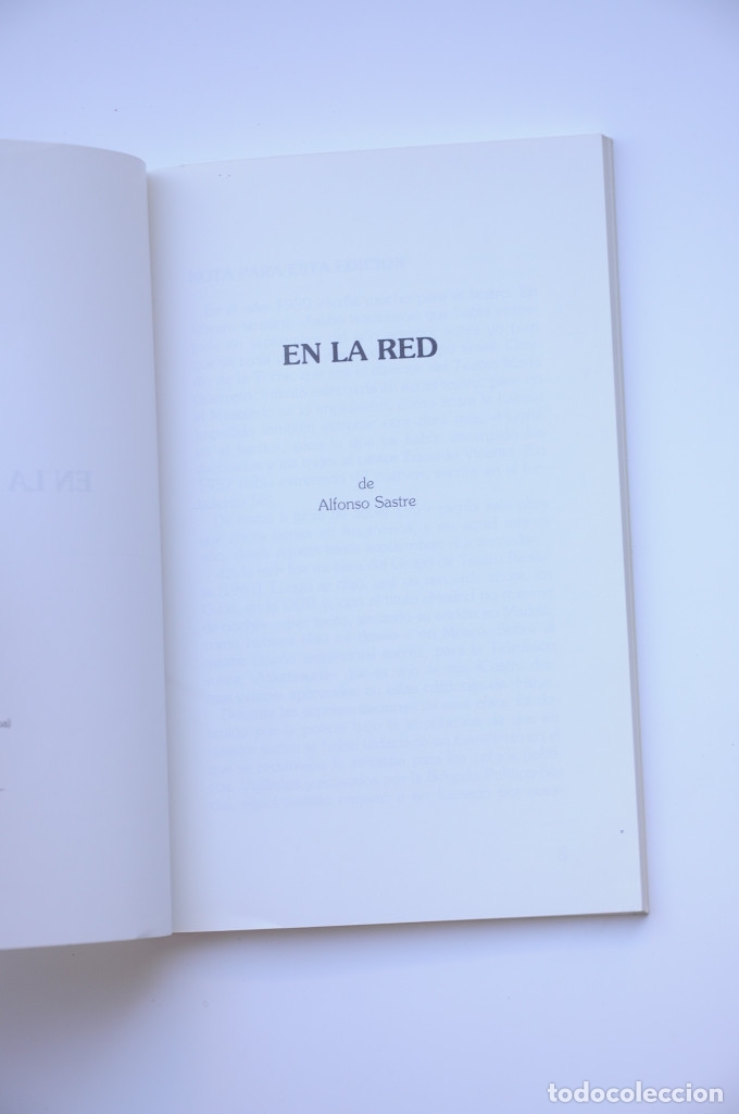Libros: En la red - SASTRE, Alfonso - Foto 2