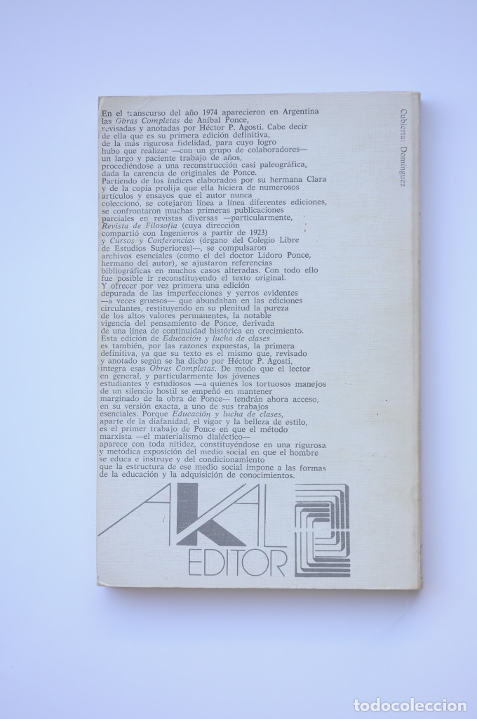 Libros: Educaci&oacute;n y lucha de clases - PONCE, An&iacute;bal - Foto 4