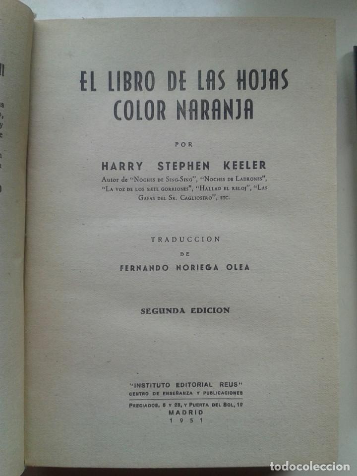 Libros: EL LIBRO DE LAS HOJAS COLOR NARANJA. HARRY STEPHEN KEELER - Foto 5