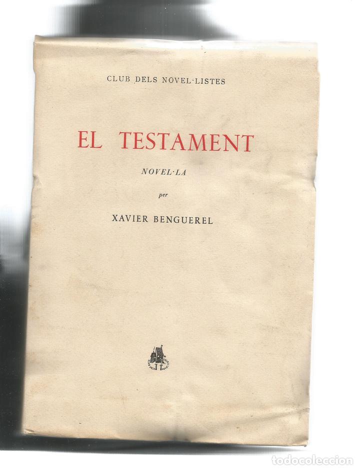 Libros: El testament. - BENGUEREL, Xavier: - Foto 1