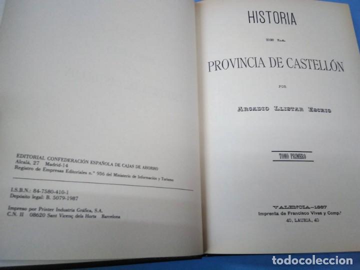 Libros: Historia de Castell&oacute;n. Arcadio Llistar Escrig. 1987 - Foto 3