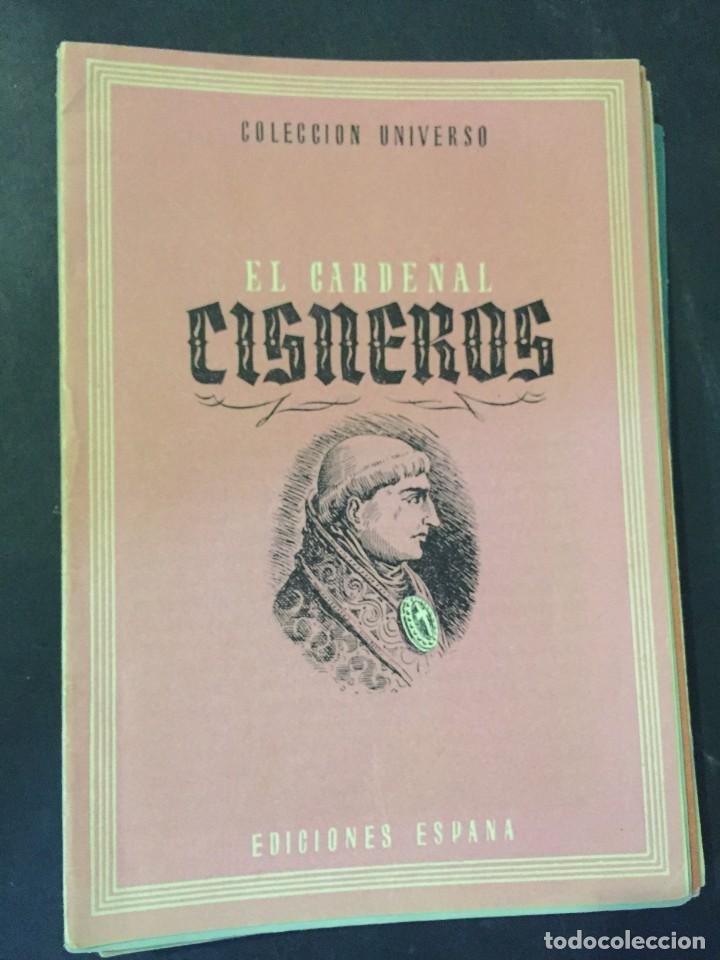 Libros: COLECCION UNIVERSO EDICIONES ESPA&Ntilde;A CARDENAL CISNEROS - Foto 1