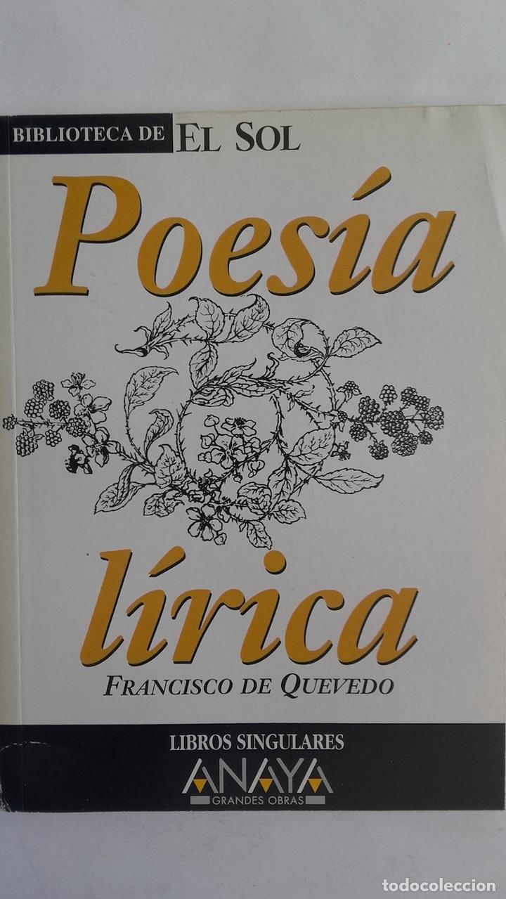 Libros: Poes&iacute;a l&iacute;rica - Francisco de Quevedo - Foto 1