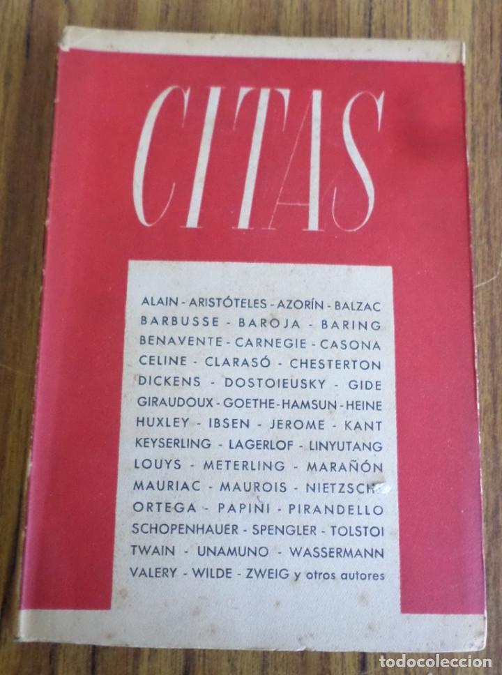 Libros: CITAS -- Ed. la osa menor -- Primera edici&oacute;n 1949 - Foto 1
