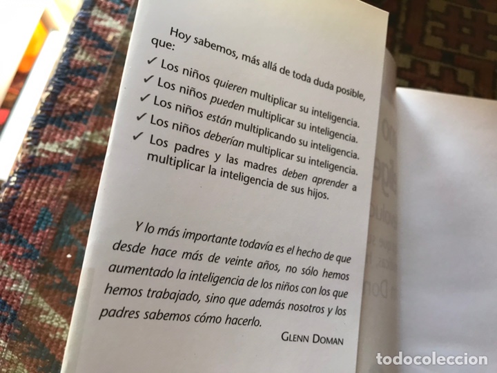 Libros: C&oacute;mo multiplicar la inteligencia de su beb&eacute;. Glenn Dowan. - Foto 3