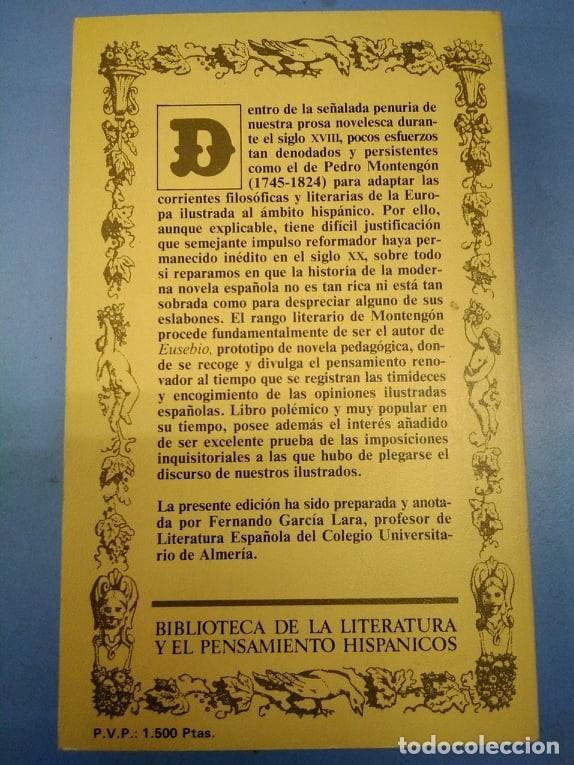 Libros: Eusebio. Pedro de Montengon. Editora nacional 1984 - Foto 2