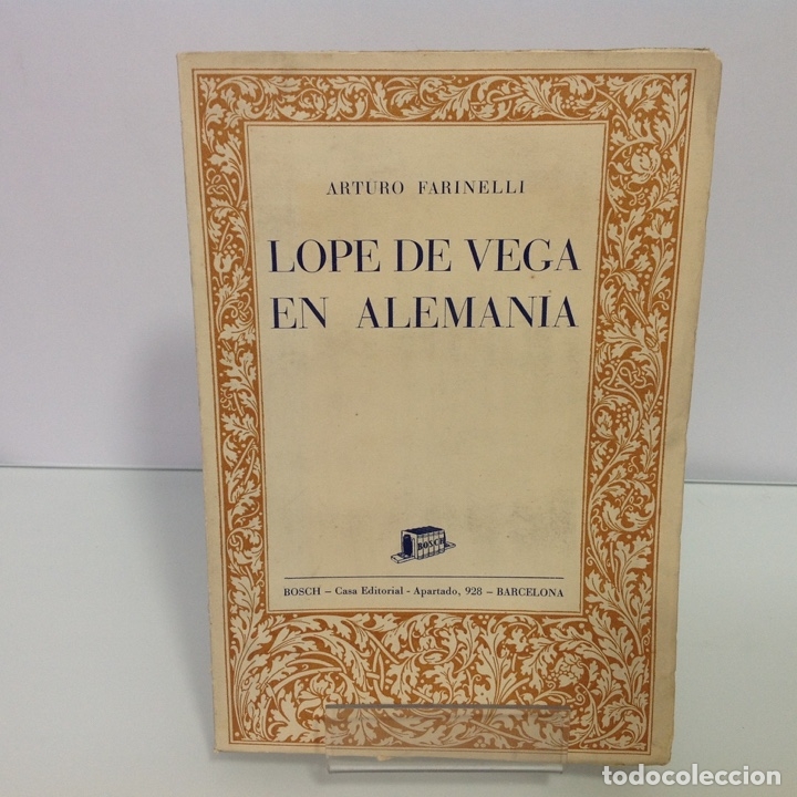 Libros: FARINELLI ARTURO LOPE DE VEGA EN ALEMANIA - Foto 1