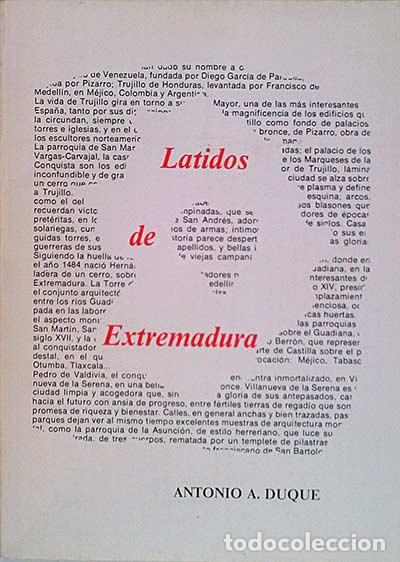 Libros: Latidos de Extremadura. - Antonio A. Duque. - Foto 1