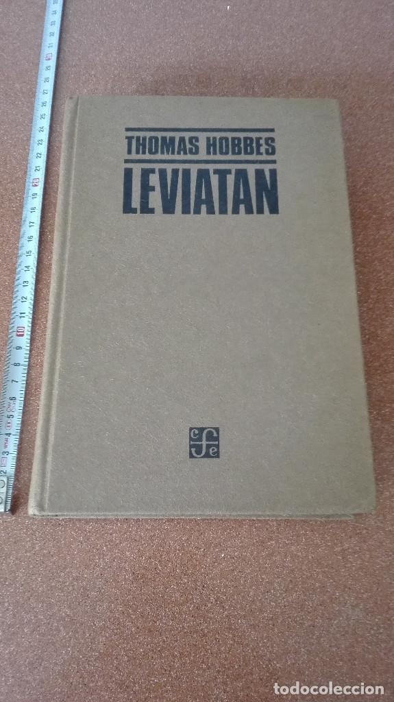 Libros: THOMAS HOBBES LEVIATAN O LA MATERIA,FORMA Y PODER DE UNA REPUBLICA,ECLESIASTICA Y CIVIL 1990 - Foto 1