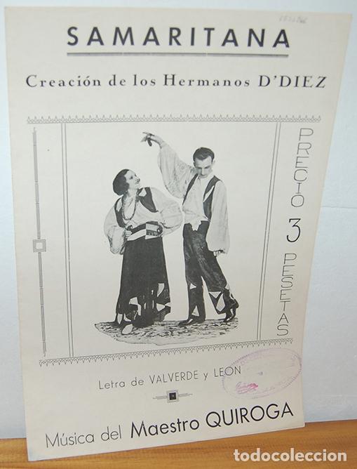 Livres: SAMARITANA. Zambra. Creaci&oacute;n de los Hemanos D&acute;DIEZ - VALVERDE y LE&Oacute;N (Letra) y QUIROGA (M&uacute;sica)