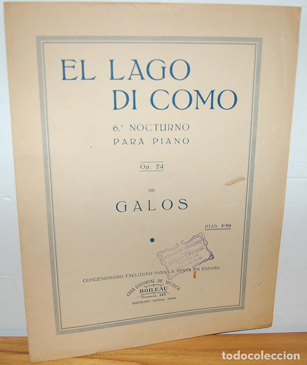 Livres: (Op. 24) EL LAGO DI COMO 6&ordm; Nocturno para piano - LOUIS ROCHE