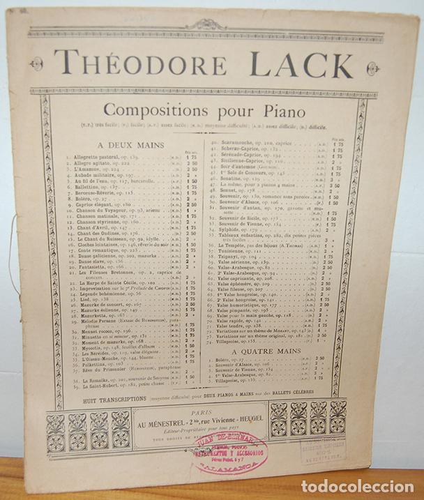 Libros: (Op. 82) VALSE - ARABESQUE. Compositios pour piano. - TH&Eacute;ODORE LACK - Foto 1